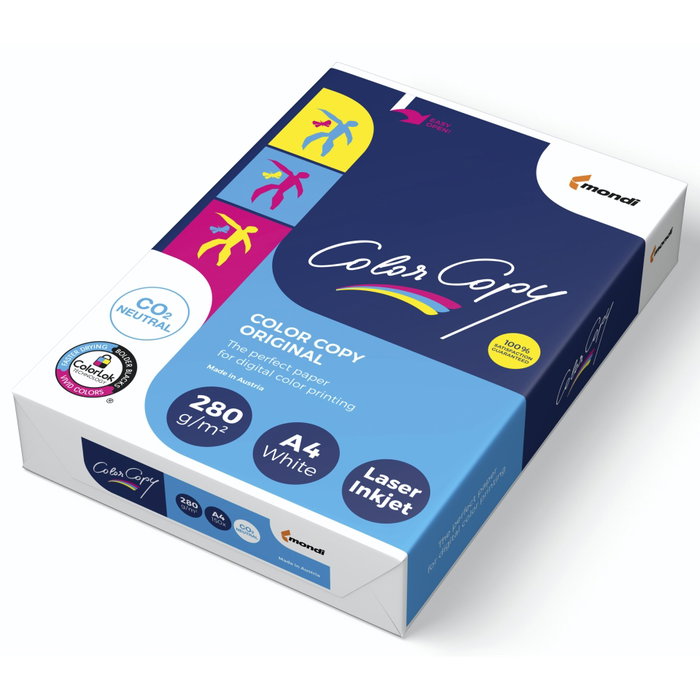 Mondi Color Copy Papel A4 280 g/m² 150 Hojas Blanco Brillante Satinado