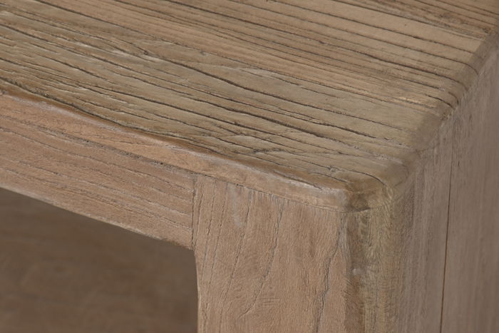 DKD Home Decor Mesa Centro Minimal bs1c25 Natural 71 x 35 x 140 cm Olmo Macizo