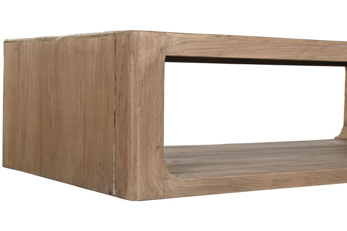 DKD Home Decor Mesa Centro Minimal bs1c25 Natural 71 x 35 x 140 cm Olmo Macizo