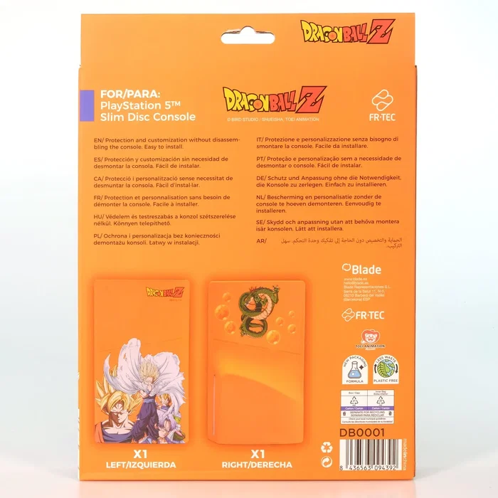 Blade Gaming Carcasa de Silicona Oficial Dragon Ball Z para PS5 Slim Edición Disco, Panel Lateral, DB0001