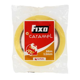 Cinta Adhesiva Fixo Caramel Rollo 66X12 (Set de 12)
