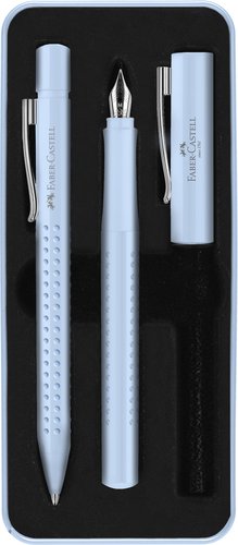 Faber-Castell Juego Bolígrafo y Pluma Grip 2010 Sky Blue Faber-Castell Juego Bolígrafo y Pluma Grip 2010 Sky Blue