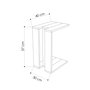 Hanah Home Mesa Auxiliar Roble y Antracita - 30x57x40 cm