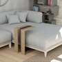 Hanah Home Mesa Auxiliar Roble y Antracita - 30x57x40 cm