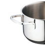 Bergner Batería de 6 piezas de acero inoxidable para inducción con cazuelas de 16, 18 y 20 cm