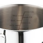 Bergner Batería de 6 piezas de acero inoxidable para inducción con cazuelas de 16, 18 y 20 cm