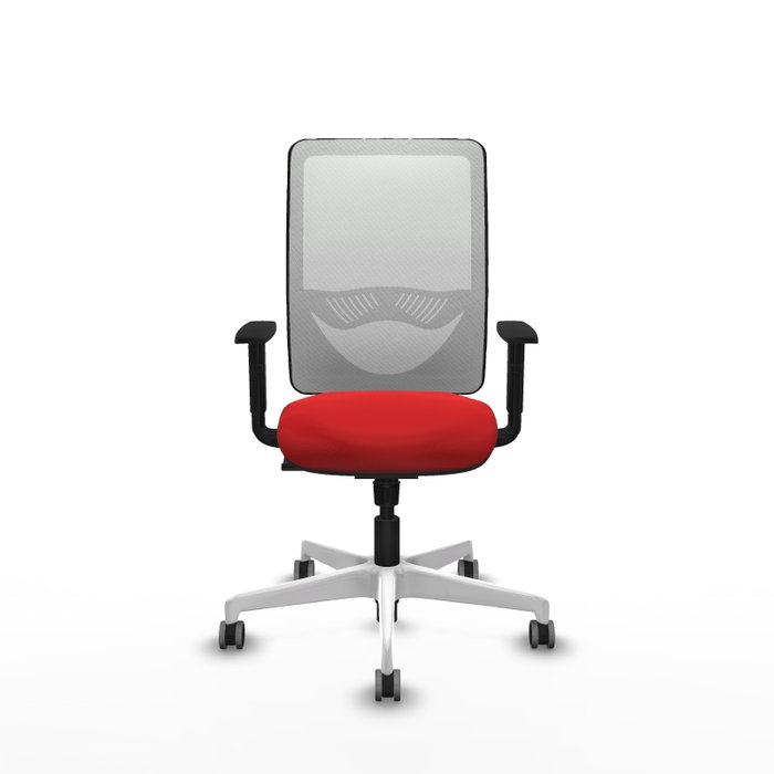 PIQUERAS Y CRESPO Silla de oficina Zulema con mecanismo Sincro, Rojo y Blanco PIQUERAS Y CRESPO Silla de oficina Zulema con mecanismo Sincro, Rojo y Blanco