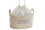 DKD Home Decor Cesta Boho Marron Claro Set de 3 Piezas Fibra y Algodón 23 x 20 x 34 cm