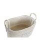 DKD Home Decor Set de 3 Cestas de Fibra de Algodón 34x23x20 Natural
