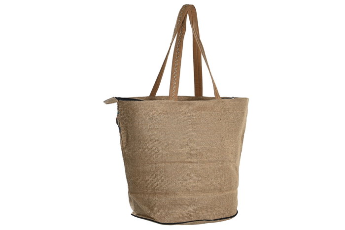 DKD Home Decor Bolso Mediterraneo Natural Multicolor Yute Algodón 2 Unidades 54 x 21 x 68 cm DKD Home Decor Bolso Mediterraneo Natural Multicolor Yute Algodón 2 Unidades 54 x 21 x 68 cm