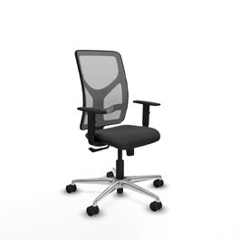 PIQUERAS Y CRESPO Silla de oficina Motilla con mecanismo Sincro, Gris oscuro y Gris