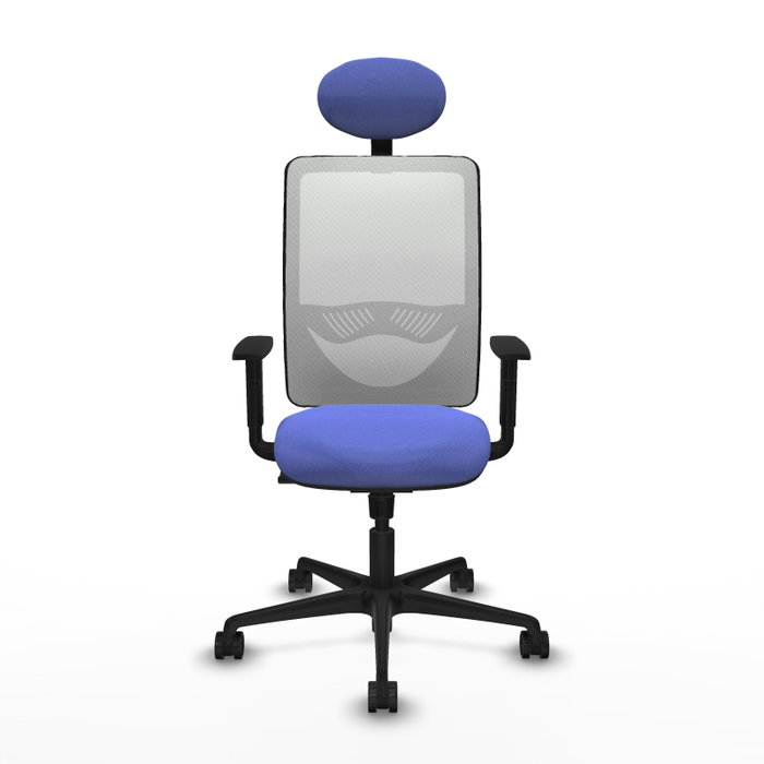PIQUERAS Y CRESPO Silla de oficina Zulema con Mecanismo Sincro, Azul claro y Blanco PIQUERAS Y CRESPO Silla de oficina Zulema con Mecanismo Sincro, Azul claro y Blanco