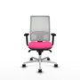 PIQUERAS Y CRESPO Silla de oficina Horna Rosa y Blanco