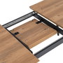 Mesa Extensible Natural Dm-Metal Salón 160 X 90 X 76 cm