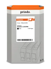Prindo Prindo Classic Cartucho de Tinta Negro compatible con Brother LC527BK