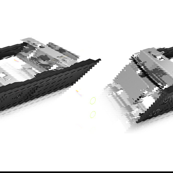 ICY BOX IB-166SSK-B Caja de Disco Duro HDD Externa 3.5" para SAS/SATA III Hot-Swap, EasySwap, Color Negro