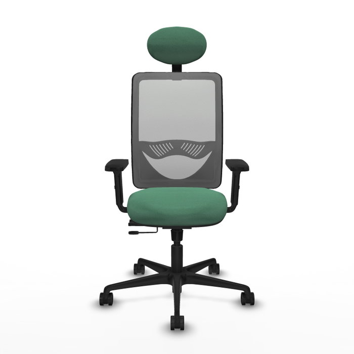 PIQUERAS Y CRESPO Silla de oficina Zulema Verde esmeralda y Gris PIQUERAS Y CRESPO Silla de oficina Zulema Verde esmeralda y Gris