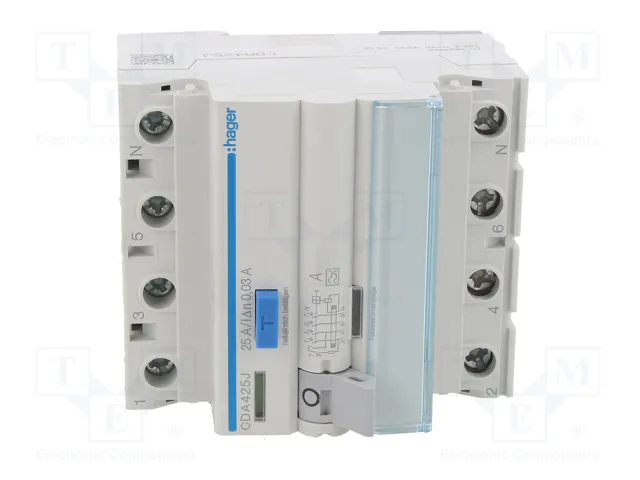 HAGER Interruptor diferencial 25A 30mA 3+N Tipo A