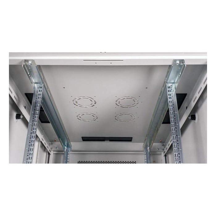 ROLINE Rack o Bastidor Independiente 42U 19 Pulgadas, 800x1000 mm (BxT), Gris Perforado, Capacidad 600 kg, Modelo Basic 42 HE