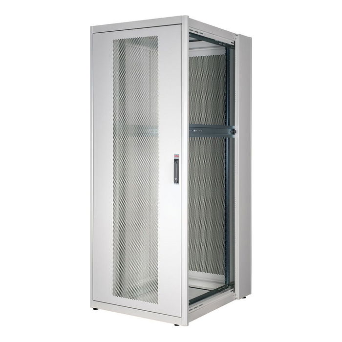 ROLINE Rack o Bastidor Independiente 42U 19 Pulgadas, 800x1000 mm (BxT), Gris Perforado, Capacidad 600 kg, Modelo Basic 42 HE