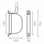 Edm Recogedor exterior abatible Pr02 marfil para cinta de 14 mm