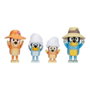 MOOSE Pack de 4 Figuras Bluey Familia Viaje