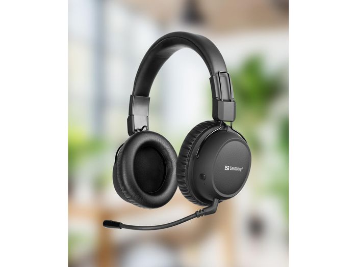 Sandberg Sandberg Wireless Headset ANC FlexMic Auriculares Inalámbricos con Cancelación de Ruido Activa