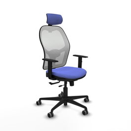 PIQUERAS Y CRESPO Silla de oficina Jorquera Azul claro y Blanco