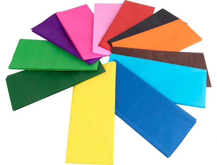 Liderpapel Papel Seda 52x76cm 18g/m2 Bolsa 10 Hojas Colores Surtidos