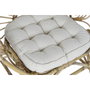 DKD Home Decor Sillón de Ratán y Algodón con Cojín Natural