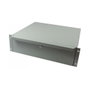 ALLNET Cajón para Rack 3U Extraíble con Cierre ALL-S0002060 - 440 mm de Ancho, 400 mm de Profundidad, Metal Gris para Montaje en Frente
