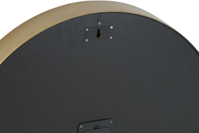 DKD Home Decor Reloj de Pared Dorado Naranja Hierro Cristal 8 x 59 x 59 cm