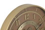 DKD Home Decor Reloj de Pared Dorado Naranja Hierro Cristal 8 x 59 x 59 cm