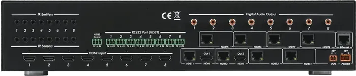 Muxlab Matriz HDMI/HDBT 8X8 4K60 de 8 Entradas y 8 Salidas HDBaseT, Resolución 4K/60Hz Muxlab Matriz HDMI/HDBT 8X8 4K60 de 8 Entradas y 8 Salidas HDBaseT, Resolución 4K/60Hz