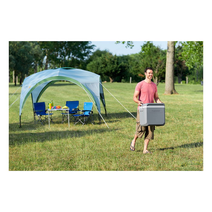 CAMPINGAZ Powerbox Plus Nevera Portátil Termoeléctrica 36L, Enfriamiento 22°C, 12V Coche, Asa, Antimicrobiana, Gris