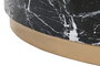 DKD Home Decor Mesa Centro Moderno Negro Dorado Hierro 120 x 46.5 x 120 cm