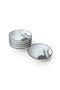 Hermia X00017451 Juego de 6 Salseras de Gres Cerámico, Color Blanco Mate
