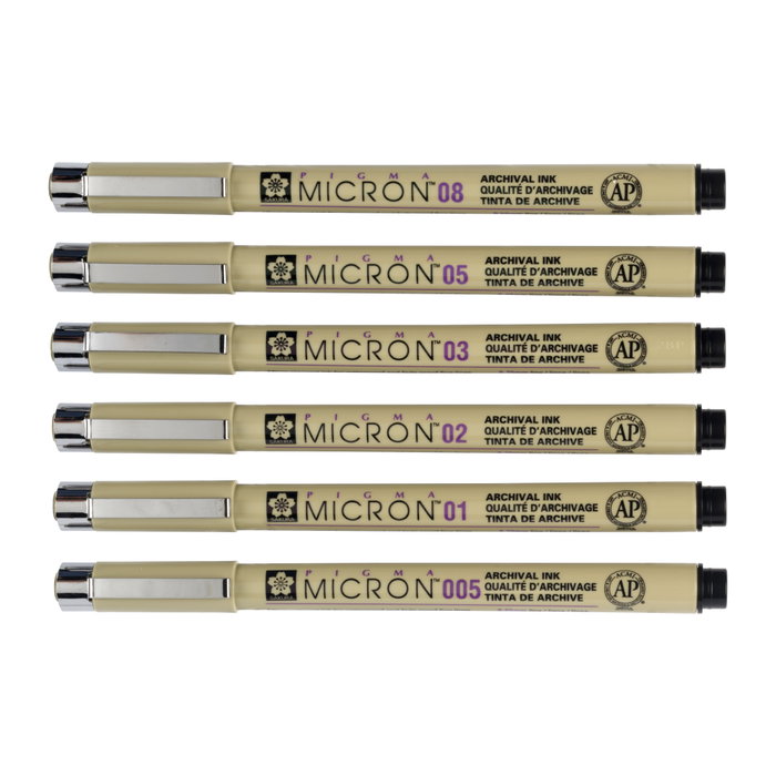 Sakura Pigma Micron Set de Promoción 4+2