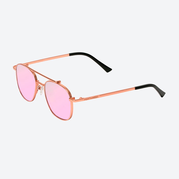Northweek FALCON #dawn Gafas de Sol Unisex Aviador Oro Rosa Lentes Polarizadas UV400