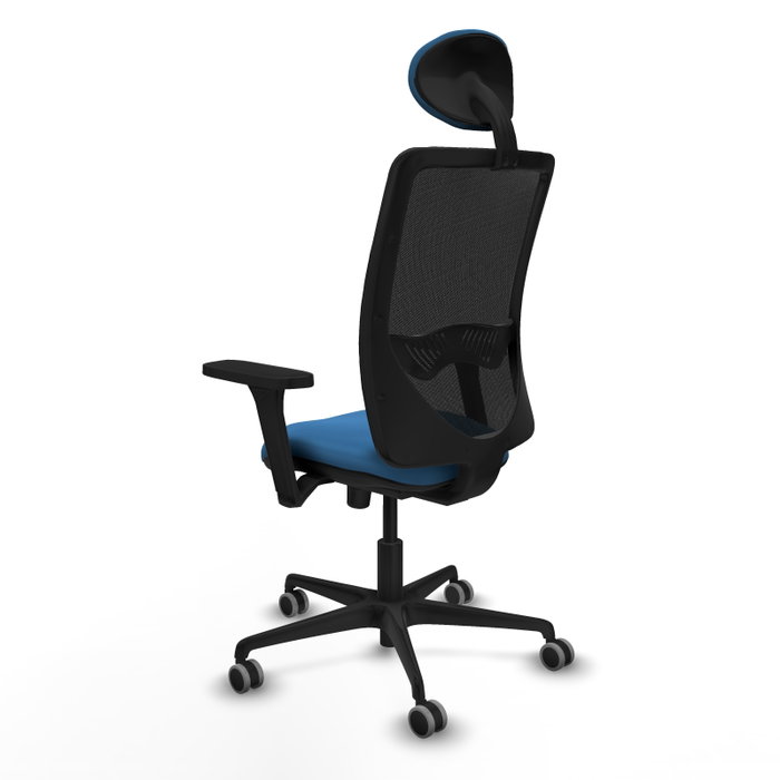 PIQUERAS Y CRESPO Silla de oficina Zulema con mecanismo Sincro, Azul claro y Negro PIQUERAS Y CRESPO Silla de oficina Zulema con mecanismo Sincro, Azul claro y Negro
