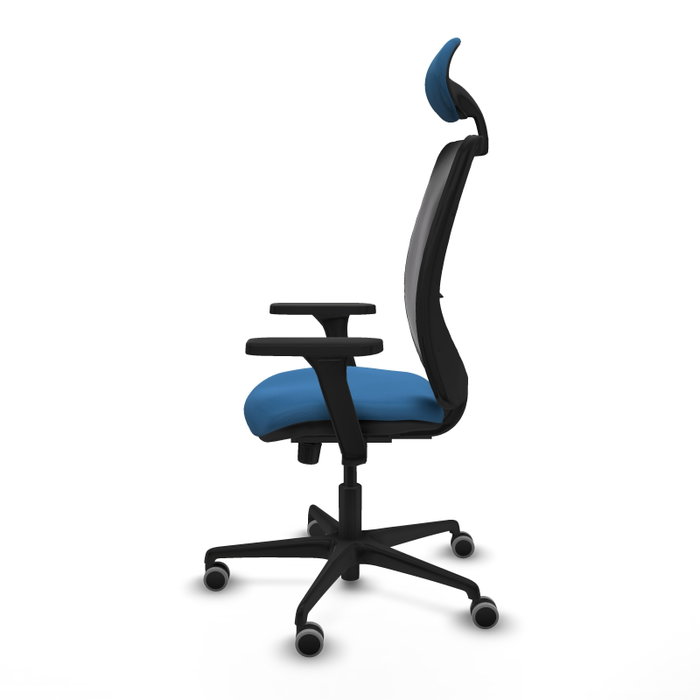 PIQUERAS Y CRESPO Silla de oficina Zulema con mecanismo Sincro, Azul claro y Negro PIQUERAS Y CRESPO Silla de oficina Zulema con mecanismo Sincro, Azul claro y Negro