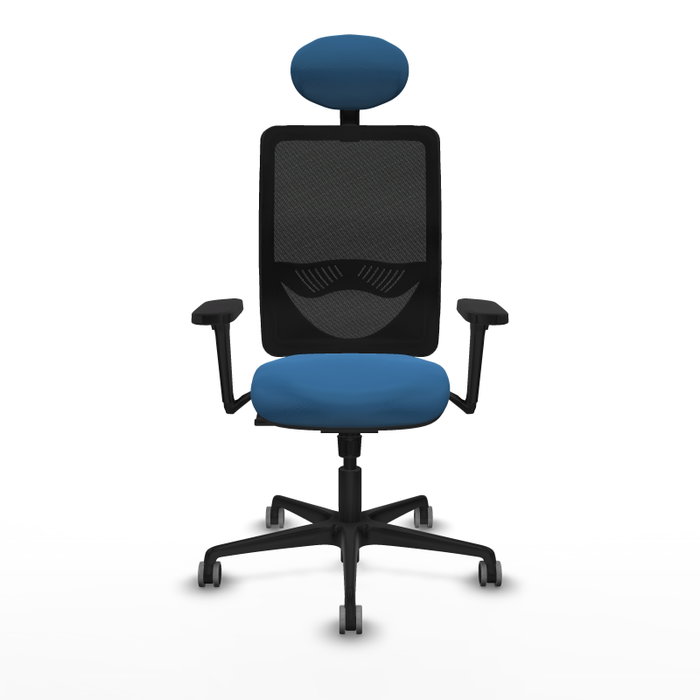 PIQUERAS Y CRESPO Silla de oficina Zulema con mecanismo Sincro, Azul claro y Negro PIQUERAS Y CRESPO Silla de oficina Zulema con mecanismo Sincro, Azul claro y Negro