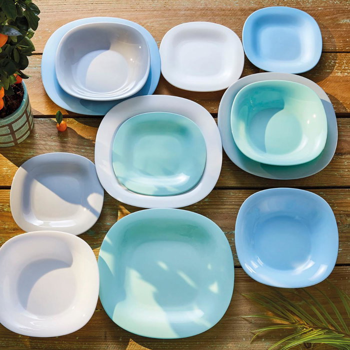 Plato Hondo Opal Carine Turquesa Luminarc 21 cm Plato Hondo Opal Carine Turquesa Luminarc 21 cm