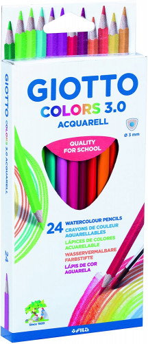 Giotto Estuche de 24 Lápices de Colores Colors 3.0 Surtidos