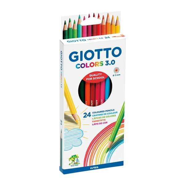 Giotto Estuche de 24 Lápices de Colores Colors 3.0 Surtidos