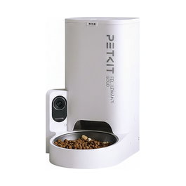 Petkit YumShare Solo Comedero Automático para Mascotas con Cámara y WLAN - Futterautomat para Gatos y Perros - Blanco, ABS, para Interior, CE