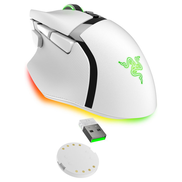 Razer Mouse Basilisk V3 Pro, RZ01-04620200-R3G1, Color Blanco