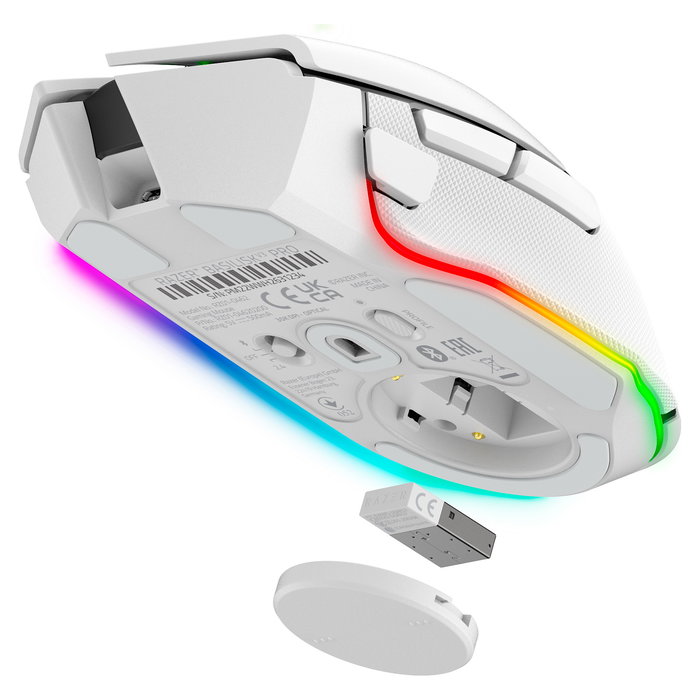 Razer Mouse Basilisk V3 Pro, RZ01-04620200-R3G1, Color Blanco