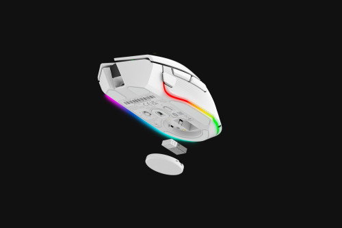 Razer Ratón Basilisk V3 Pro RZ01-04620200-R3G1 Inalámbrico RF + Bluetooth + USB-C Óptico 30000 DPI Color Blanco