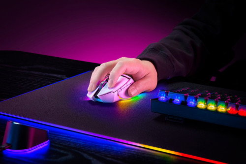 Razer Ratón Basilisk V3 Pro RZ01-04620200-R3G1 Inalámbrico RF + Bluetooth + USB-C Óptico 30000 DPI Color Blanco
